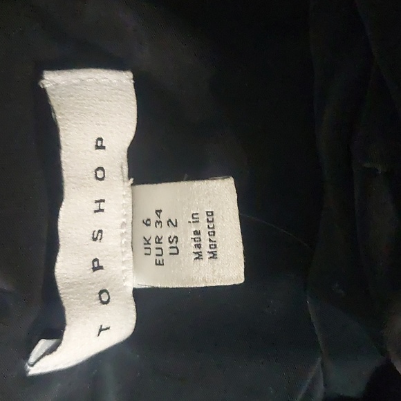 Topshop ruched mini dress size 2 black - Picture 6 of 9